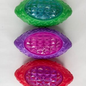 PELOTA DE RUGBY CON LUZ Y CHIFLE S0465