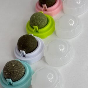CATNIP BALL GIRATORIO CON AHDESIVO