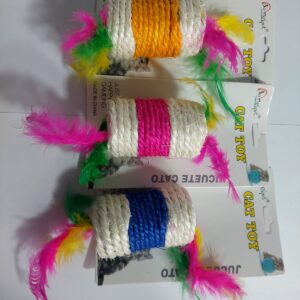 JUGUETE RUEDA SISAL CON PLUMA