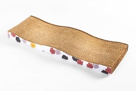 Rascador Madera Cart?n y Alfombra Dos Posiciones 50X20