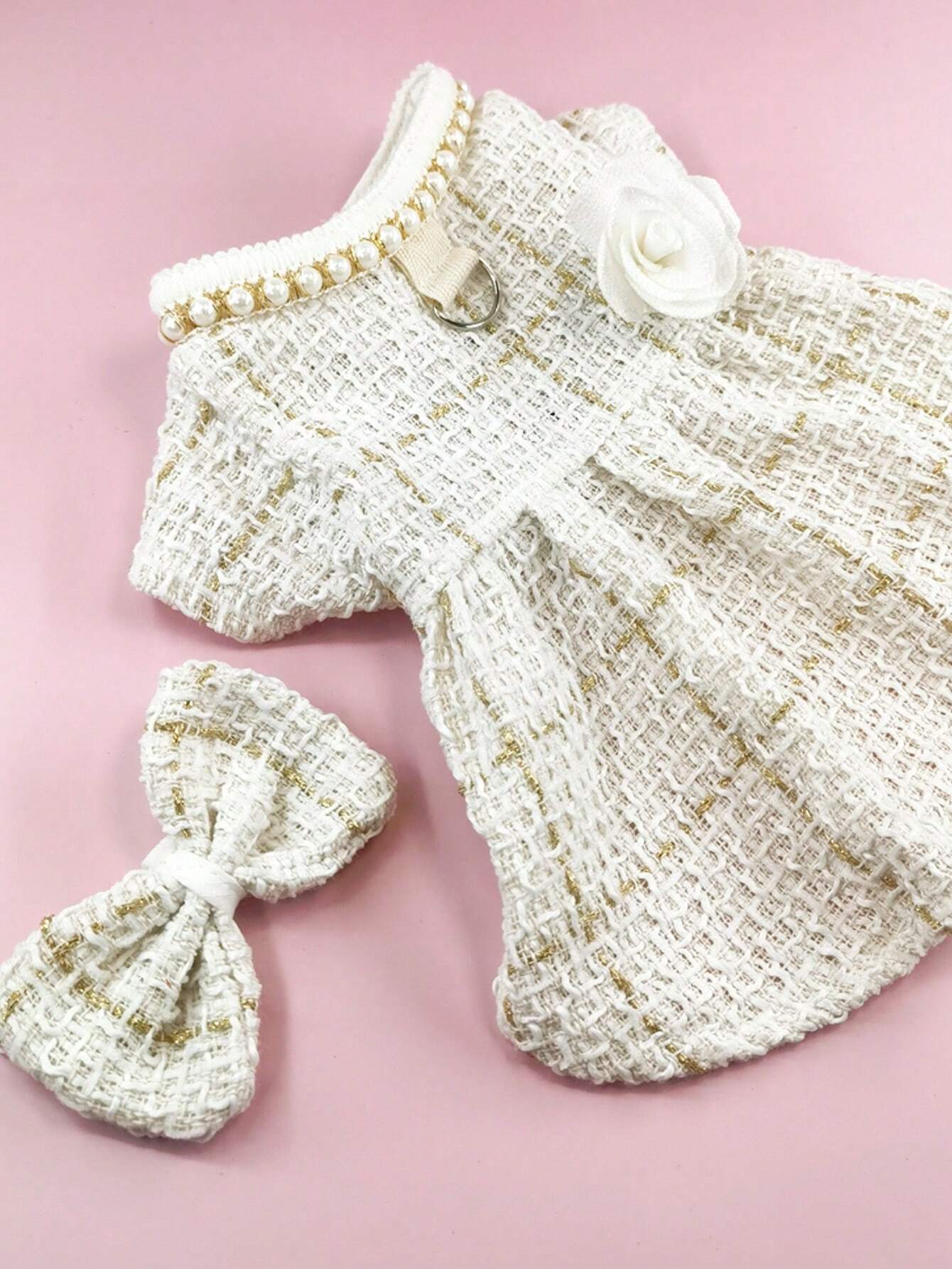 VESTIDO CUADRILLE NATURAL