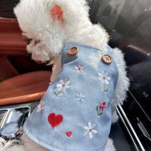 VESTIDO DE JEAN CON FLORES