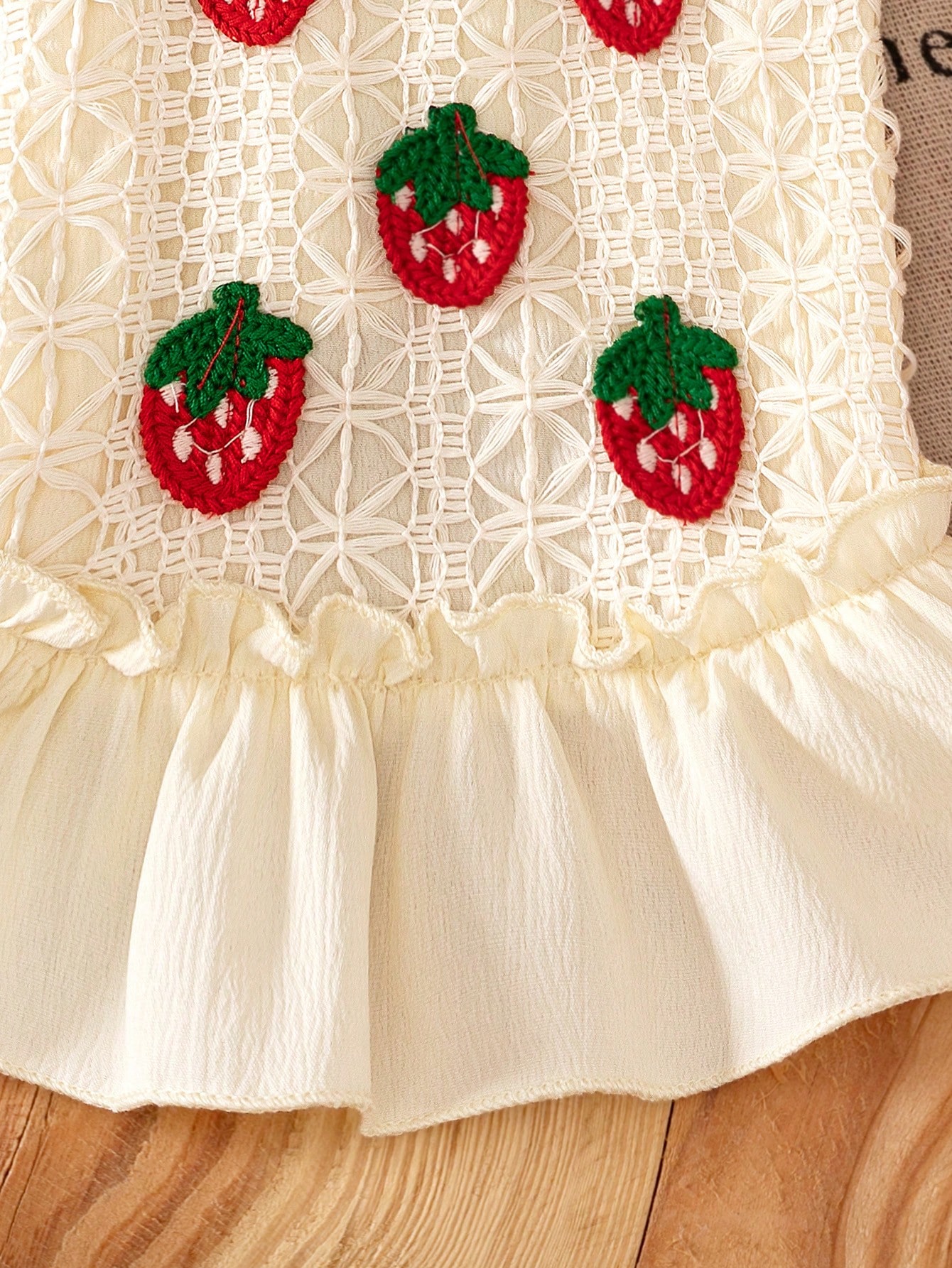 VESTIDO FRUTILLA BORDADA - Imagen 6