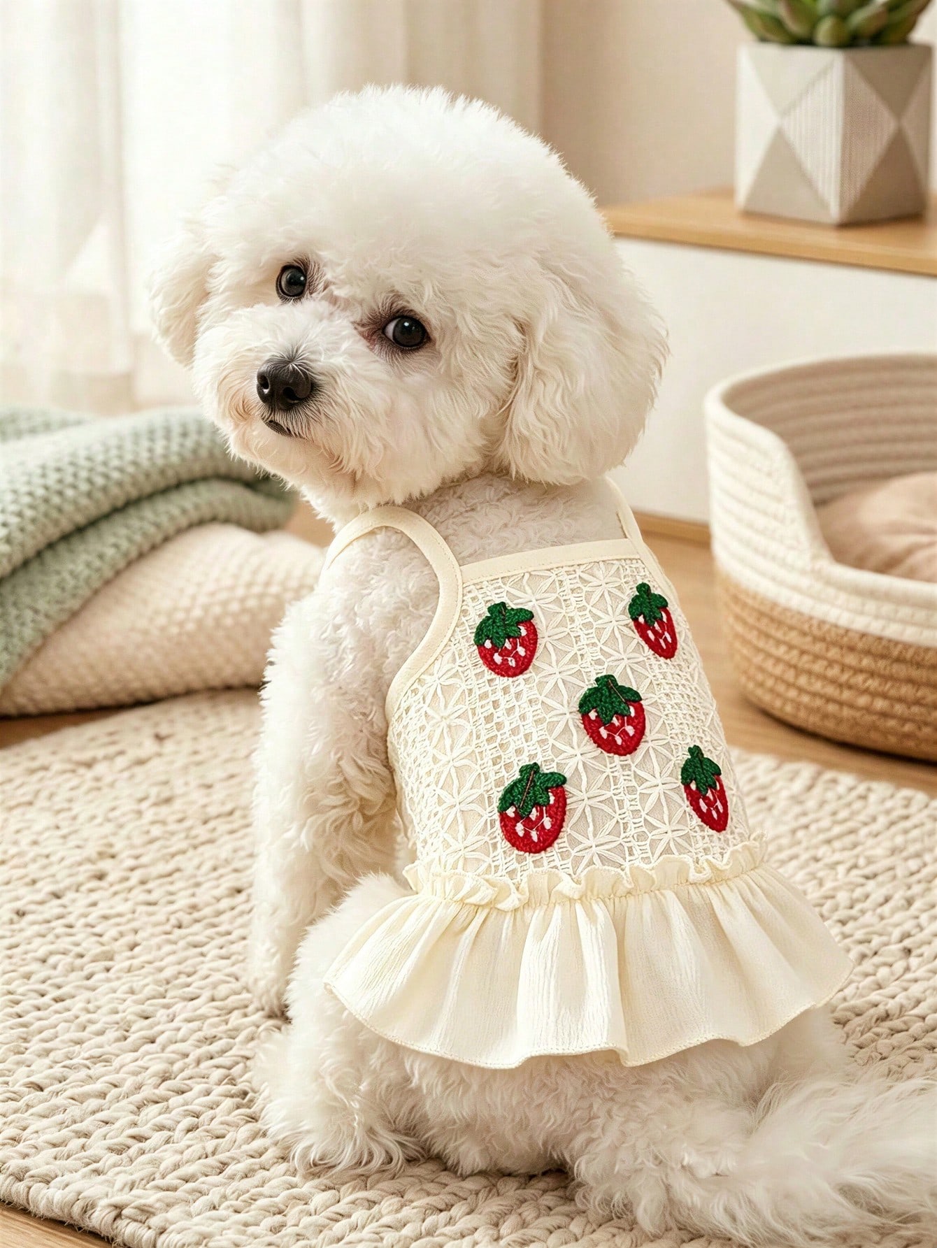 VESTIDO FRUTILLA BORDADA - Imagen 2