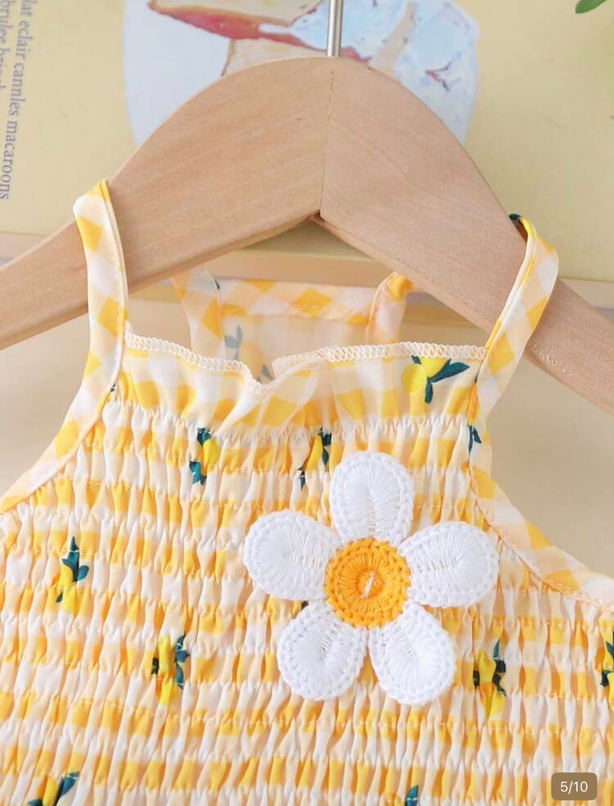 VESTIDO FLOR A CUADROS C/LIMONES - Imagen 2