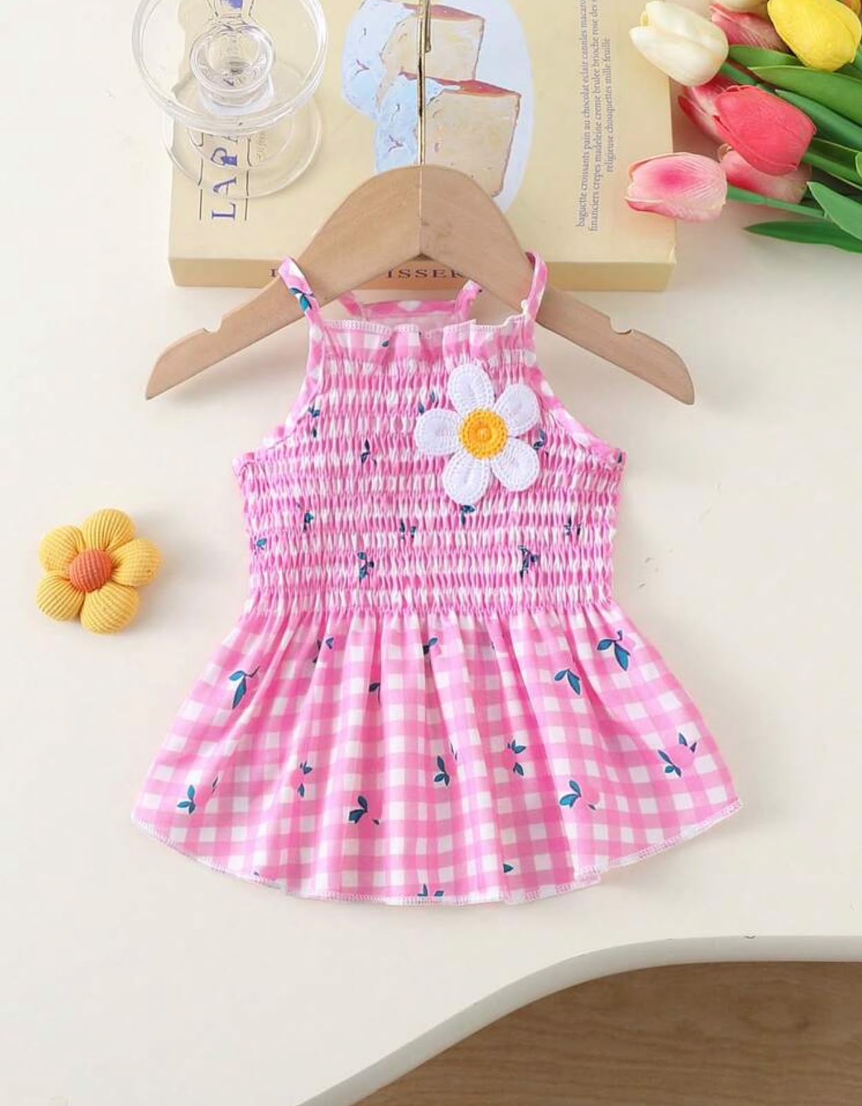 VESTIDO FLOR A CUADROS C/LIMONES - Imagen 7