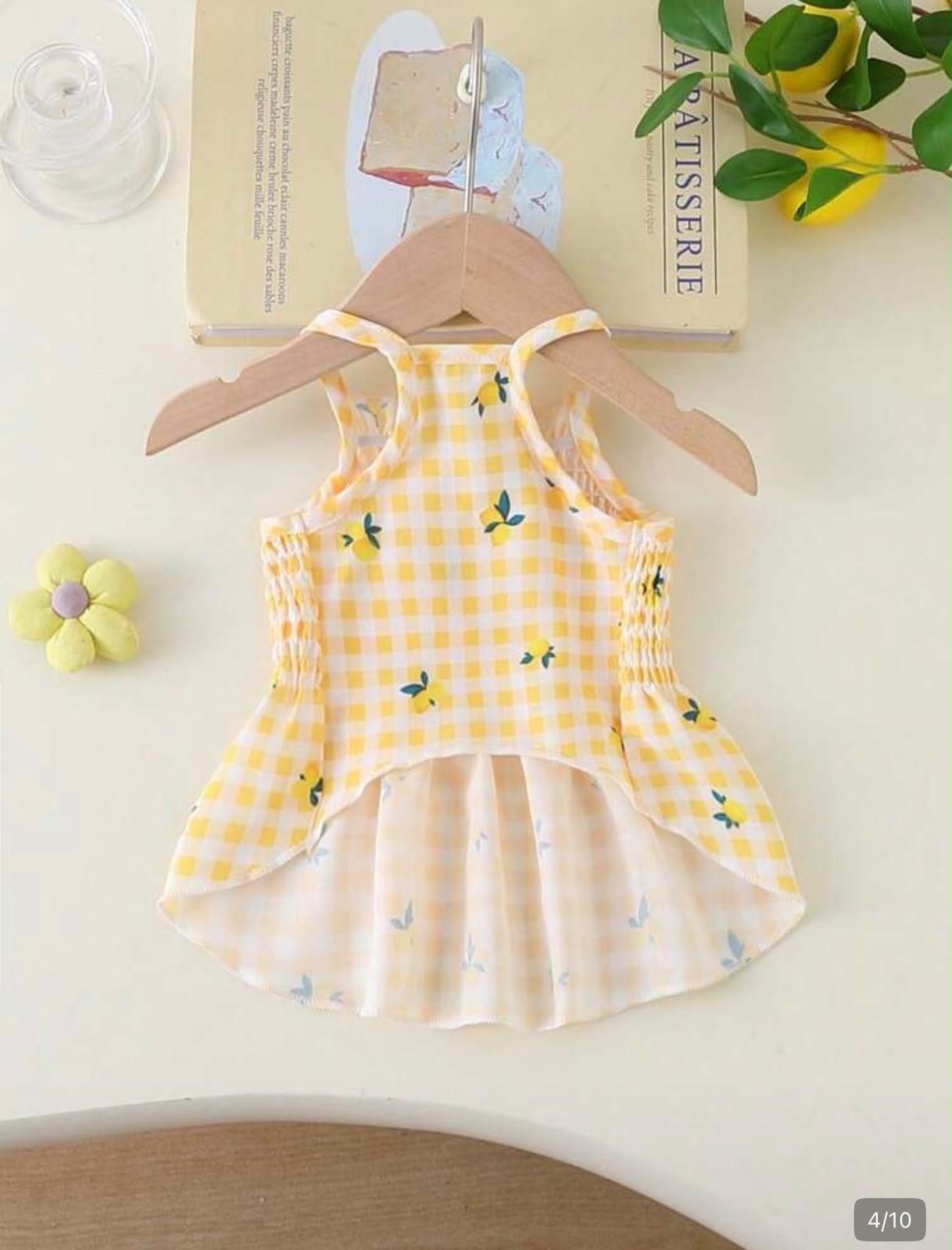VESTIDO FLOR A CUADROS C/LIMONES - Imagen 6