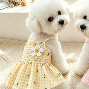 VESTIDO FLOR A CUADROS C/LIMONES