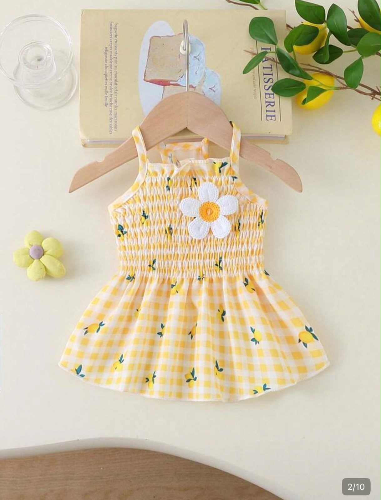 VESTIDO FLOR A CUADROS C/LIMONES - Imagen 5